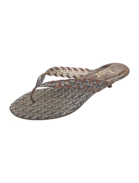 christian dior women's flip flops|christian dior slippers original.